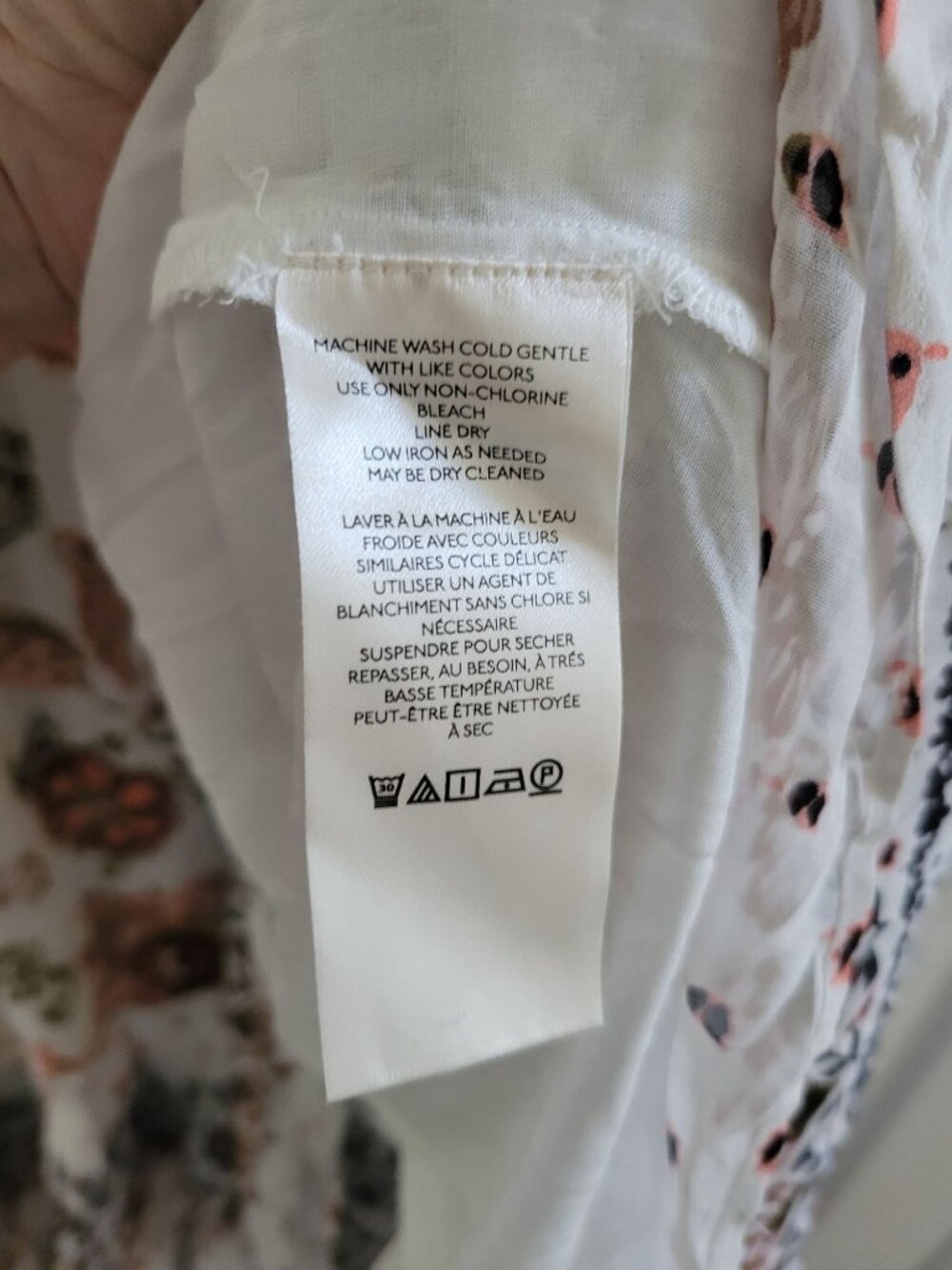 Anthropologie Paisley Floral Maxi Dress Plus size 1X Beige boho Cottagecore - Picture 7 of 8